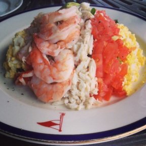 Seafood salad from Indian Harbor Yacht Club (IHYC)